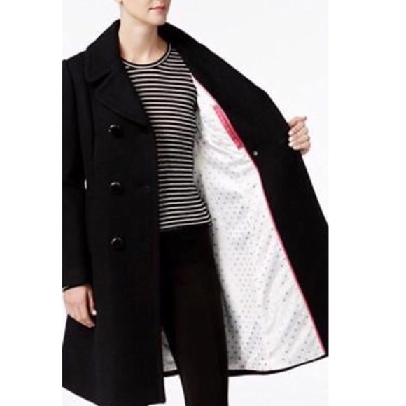 KATE SPADE • Black Add A Layer of Meaning Coat - Picture 3 of 8
